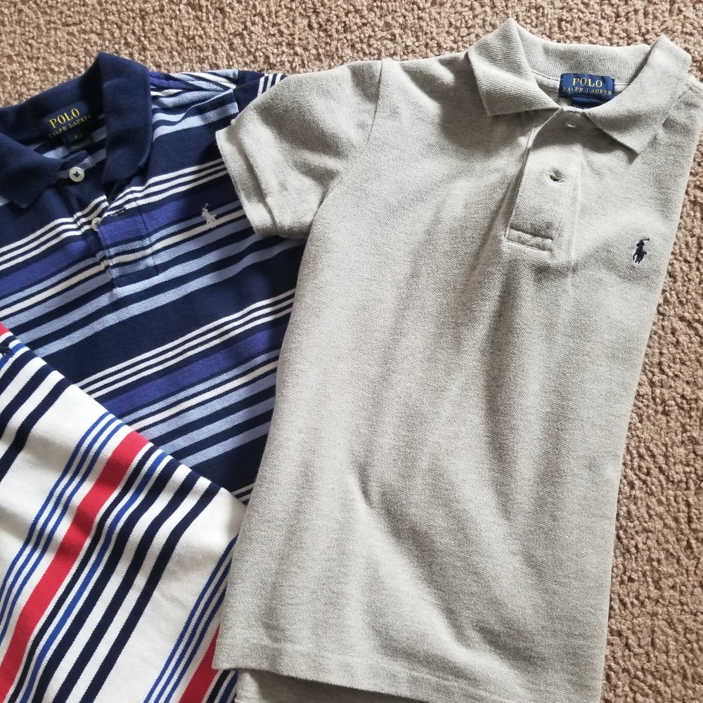Three Ralph Lauren Polo Shirts